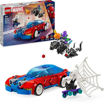 LEGO Marvel Spider-Mans Rennauto & Venom Green Goblin, Spidey-Spielzeug