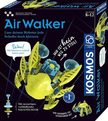 KOSMOS 620752 Air Walker, Klettert Glatte Oberflächen hoch, Bausatz für Roboter