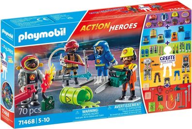Playmobil Action Heroes 71468 My Figures Feuerwehr, kreatives Spielvergnügen