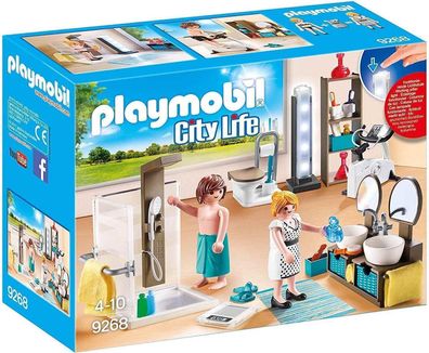 Playmobil City Life 9268 Badezimmer, Mit Lichteffekten, Ab 4 Jahren, Spielzeug