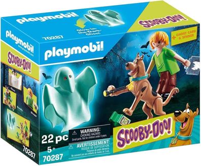 Playmobil Scooby-DOO! 70287 Scooby & Shaggy mit Geist, Ab 5 Jahren, Spielzeug