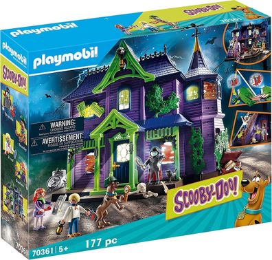 Playmobil SCOOBY-DOO! 70361 Abenteuer im Geisterhaus, Spielzeug für Kinder