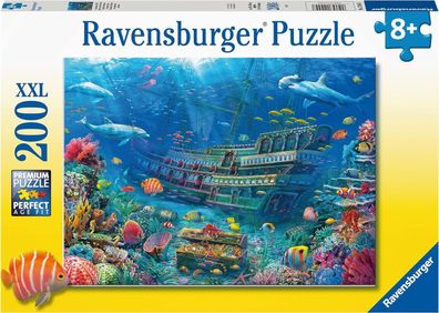 200 Teile Ravensburger Kinderpuzzle Versunkenes Schiff Unterwasserwelt-Puzzle