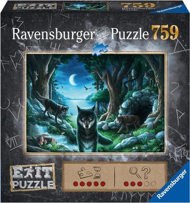 Ravensburger EXIT Puzzle 15028 Wolfsgeschichten 759 Teile, Spielzeug Kinder
