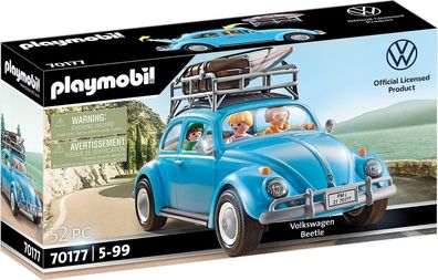 Playmobil Volkswagen 70177 Käfer mit Dachgepäckträger, abnehmbaren Dach, Kinder