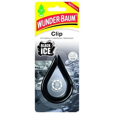 WUNDER-BAUM CLIP | Lufterfrischer Parfüm Auto Wohnung Camper | BLACK ICE