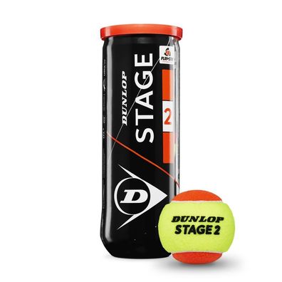 Dunlop Stage2 3er-Dose Tennisbälle (Midcourt)
