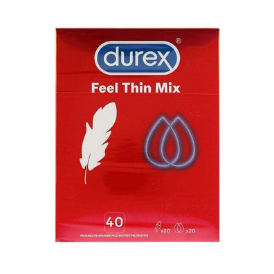 DUREX Feel Thin Latex-Kondome Mix 40 Stück.