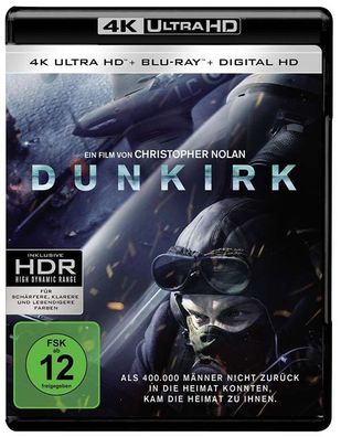 Dunkirk (UHD + BR) 2017 Min: 111DD5.1WS + UV 3Disc - WARNER HOME 1000653598 - (Ultra