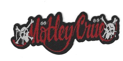 Mötley Crüe Dr. Feelgood Logo Cut Out gewebter Aufnäher - woven Patch