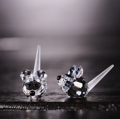 Swarovski 2 Kristall Figuren 181513 Maus 2,4 cm RAR / Mäuse #O