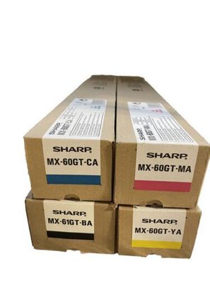 Original Sharp Toner Set MX-60GT BA CA MA YA für MX-3570 A-Box