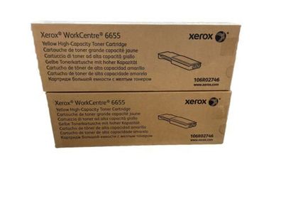 106R02746 Xerox WorkCentre 6655 Toner Cartridge Yellow B-Box