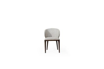 Exklusiver Grauer Stuhl Esszimmer Moderne Stühle Designer Polsterstuhl