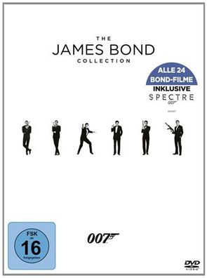 BOND 007 24-MOVIE-COLLECTION (DVD) 2016 24 Disc - MGM 6506108 - (DVD Video / Action)