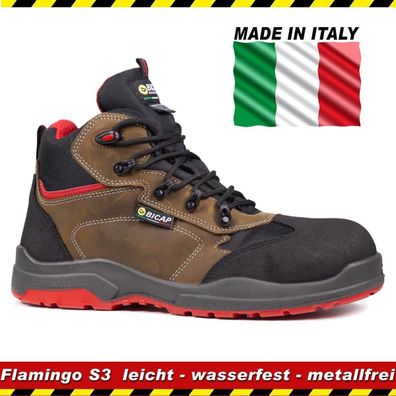 Bicap All-Wetter Sicherheitsschuhe Made in Italy Arbeitsschuhe, Metallfrei 42-46