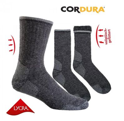 Winter-Socken extrem wärmend Alpaka und Cordura Arbeitssocken Skisocken 2 Paar