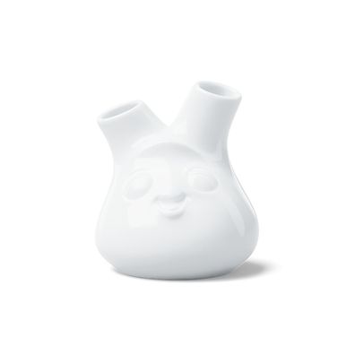 Vase klein "Kess" mit zwei Öffnungen Ø 8,5 cm Porzellan - Fiftyeight Products.