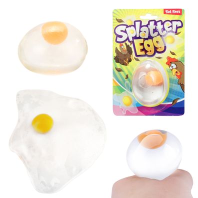 Toi-Toys - Glibber Ei - Anti-Stressball - Splatter Egg quetsch Schleim Wurfei