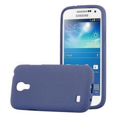 Cadorabo Hülle kompatibel mit Samsung Galaxy S4 MINI in FROST DUNKEL BLAU - Schutz...