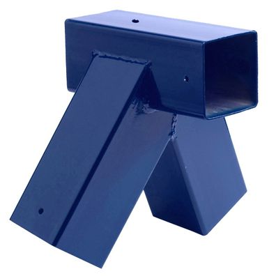 Schaukelverbinder - Winkelset für Kantholzschaukeln 90/90mm Vierkant - Blau