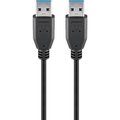 goobay Kabel USB3.0 StA-StA bk 1,8m 93928 - Goobay 93928 - (PC Zubehoer / ...