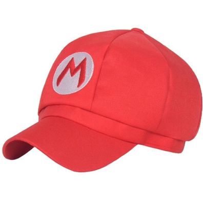 Mario Cosplay Caps Kappen Mützen Hüte Super Mario Rote Cap mit M logo