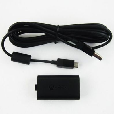 Original Microsoft Xbox One Play & Charge Kit in Schwarz - Usb Ladekabel mit Akku