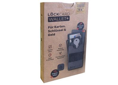 Lockcard Wallet+ Mini Geldbörse Wallet Karten Schlüssel Portemonnaie klein (ABS)