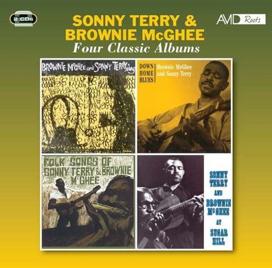 Sonny Terry & Brownie McGhee: Four Classic Albums - Avid - (CD / Titel: A-G)