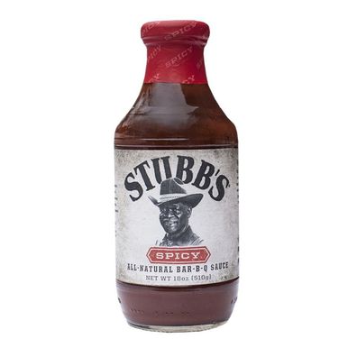 Stubbs Spicy Bar-B-Q Sauce Barbecuesauce 450 ml ST-203