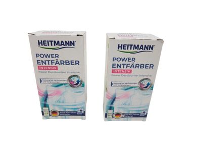 2x Heitmann Power Entfärber Intensiv weismacher Weißkraftverstärker 250g