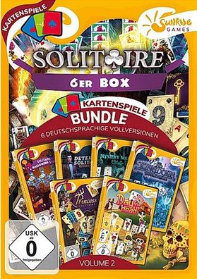 Solitaire 6-er Box Vol. 2 PC Sunrise - Sunrise - (PC Spiele / Sammlung)