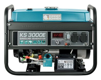Könner & Söhnen KS 3000E Stromerzeuger Generator Benzin Notstromaggregat 3000 ...