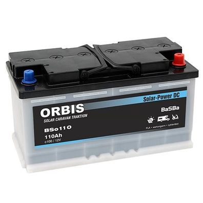 Solarbatterie Orbis BSo110 Deep Cycle Solar-Power DC 12V 110Ah