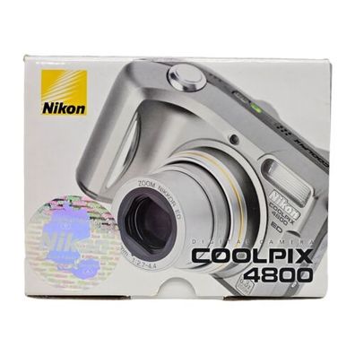 Nikon Coolpix 4800 ED Digitalkamera Camera Silber Ersatzteile Defekt