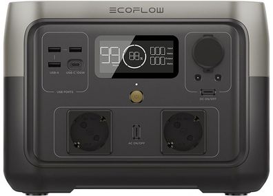 EcoFlow River 2 Max Powerstation 512Wh 500W AC USB Port