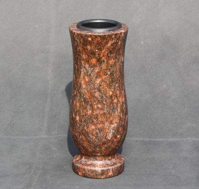 Vase Blumen-Vase Grabvase Gartenvase Granitvase Friedhof-Vase Granit Ruby-Star