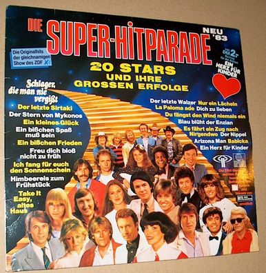 B LPS 20 STARS + IHRE Erfolge DIE SUPER-HITPARADE 1983 ARIOLA 205 700-556