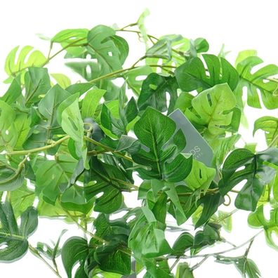 Kaemingk Fensterblatt - Monstera Grün Mini-Blatt Girlande 180 cm - Kunstpflanzen