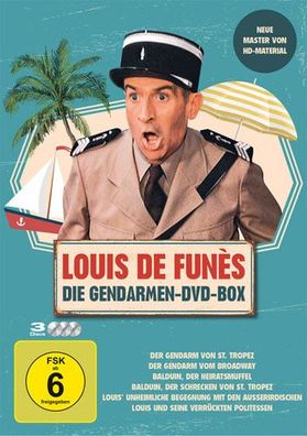 Louis de Funes - Gendarmen BOX (DVD) 3-DVDs - Leonine - (DVD Video / Komödie)