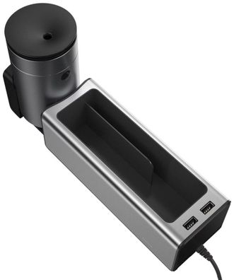Baseus Auto-Organizer mit Becherhalter aus Metall, 2x USB-Ladung