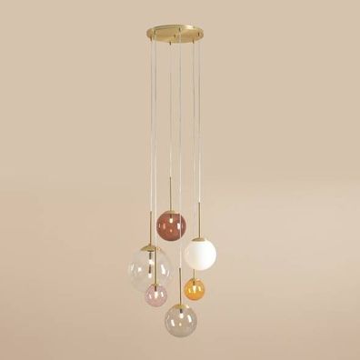 Hanging Lamp Bosso 6 Ring Multicolour