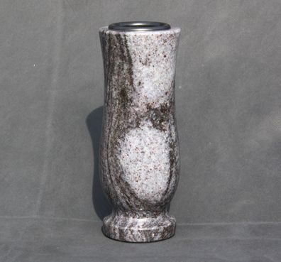 Vase Blumenvase Grabvase Gartenvase Stein-Vase Friedhof-Vase Granit Orion