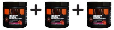 3 x Animal Energy Performance Chews, Pomberry - 120 chewable tabs