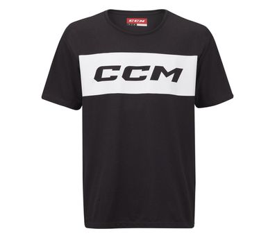 T-Shirt CCM BLOCK Junior - Farbe: schwarz Größe: M
