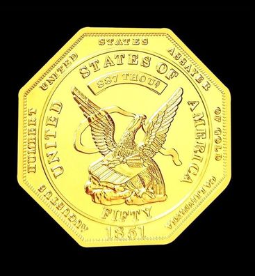 Octagon Medaille/ Adler 1851 Medaille/ USA Medaille (US032421)