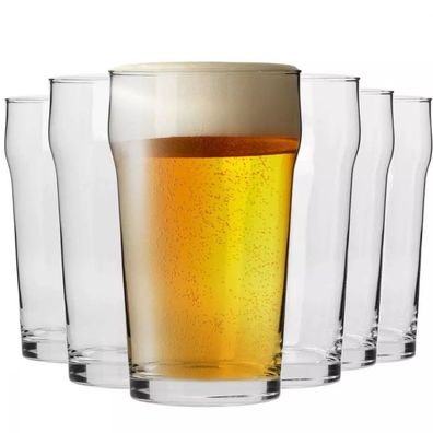 Krosno Mixology Gläser für Bier Nonic Weizen | Set 6 | 500 ml | Spülmaschine