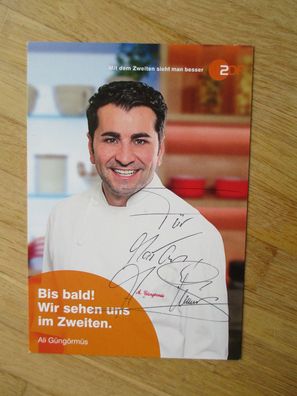 ZDF Die Küchenschlacht Starkoch Ali Güngörmüs - handsigniertes Autogramm!!!
