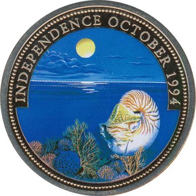 Palau 1 Dollar 1994 PP Unabhängigkeit Farbe*